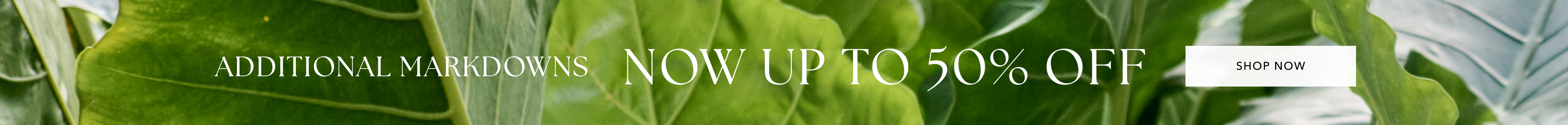 Additional Markdowns | Now Up To 50% OFF | Shop Now